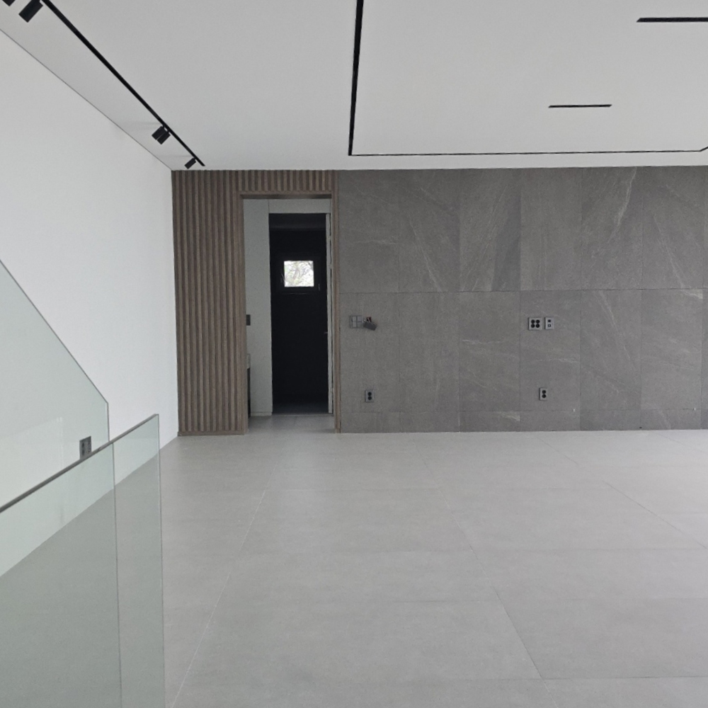 경기광주 타일 리모델링 다크 그레이 대형 타일